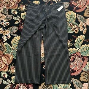 Black Striped Pants